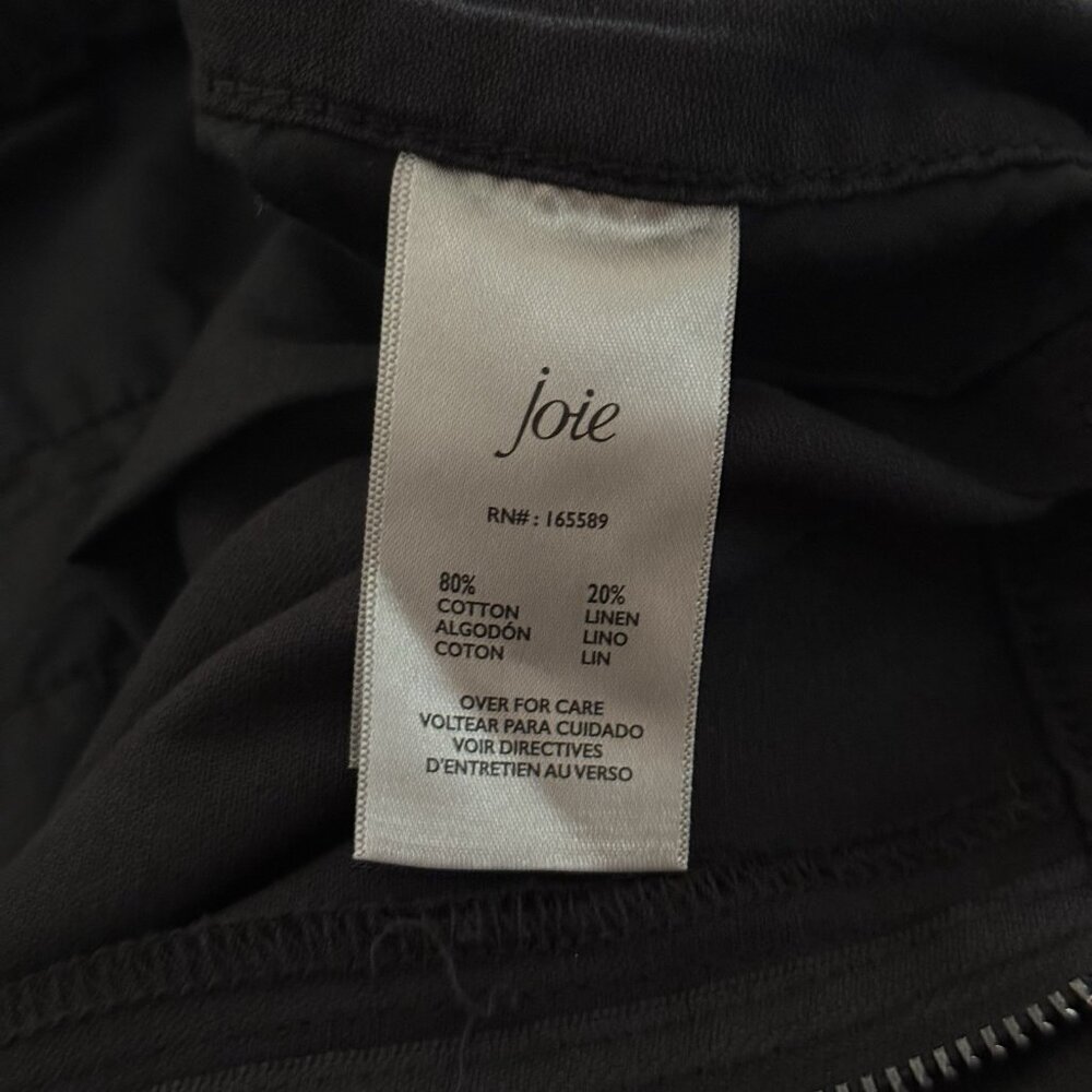 Joie Women’s Pleated Shorts Black Size XL Cotton Linen Blend NWT MSRP $158 - Picture 11 of 12